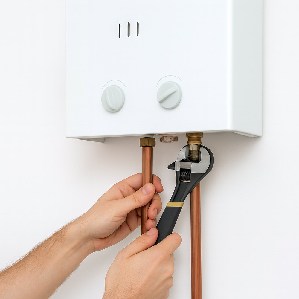 Instala&ccedil;&atilde;o de aquecedor